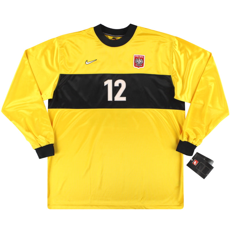 1998-99 Poland Nike Match Issue Goalkeeper Shirt #12 *w/tags* XXL Football Shirt