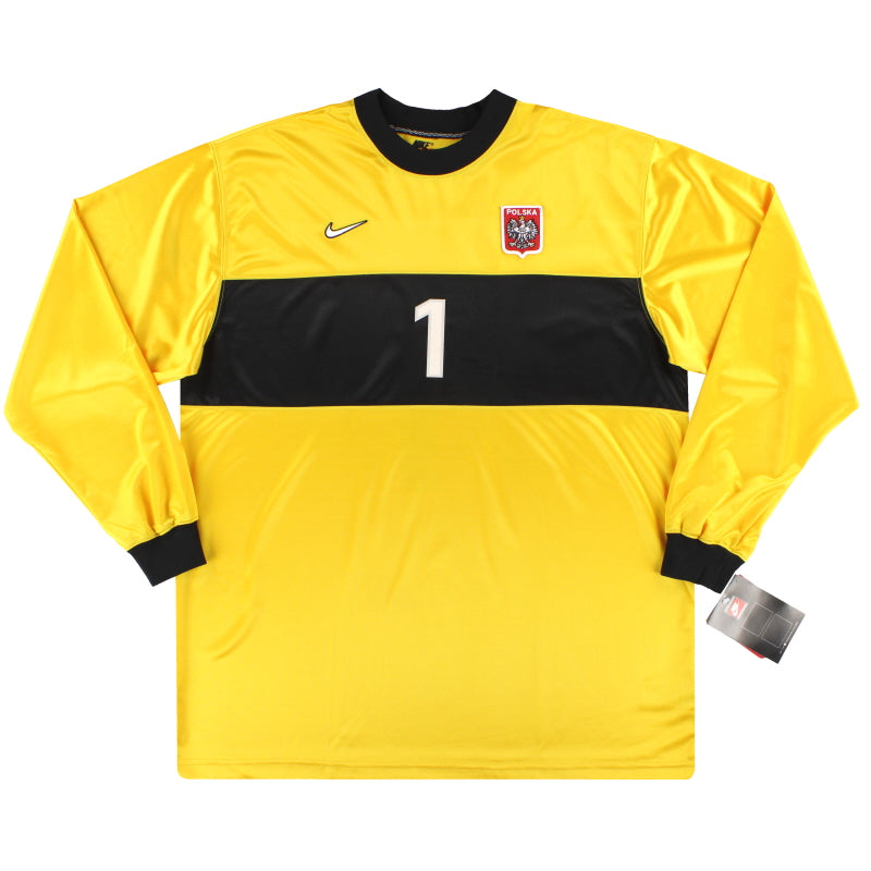 1998-99 Poland Nike Match Issue Goalkeeper Shirt #1 *w/tags* XXL Football Shirt