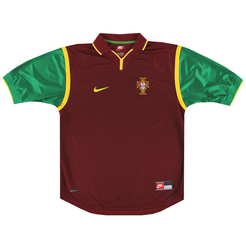 1998-99 Portugal Nike Home Shirt *Mint* L Football Shirt