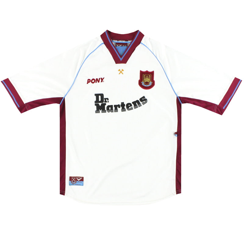 1998-99 West Ham Fila Away Shirt L Football Shirt