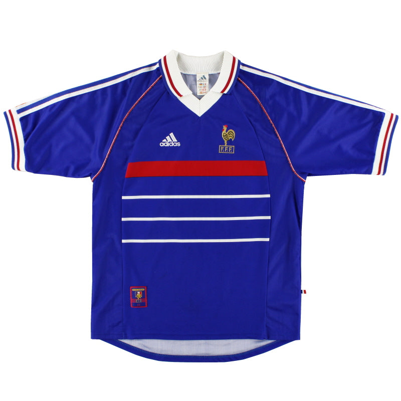 1998 France adidas Home Shirt L Football Shirt