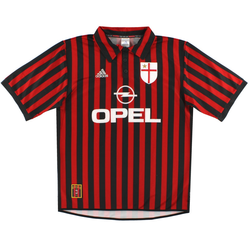 1999-00 AC Milan Centenary Home Shirt L Football Shirt