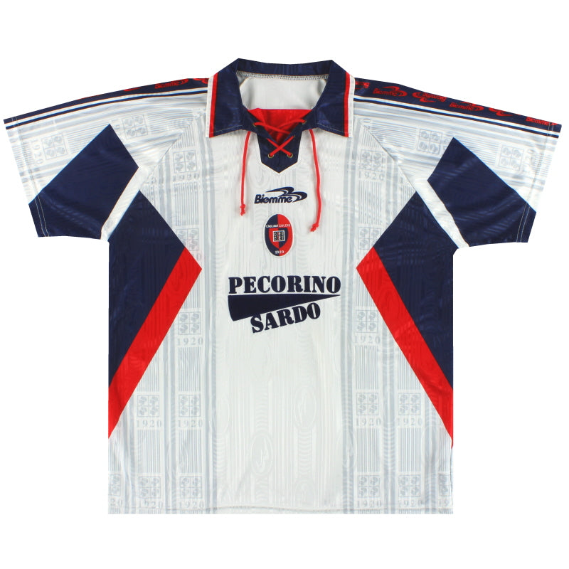 1999-00 Cagliari Biemme Away Shirt #6 XXL Football Shirt