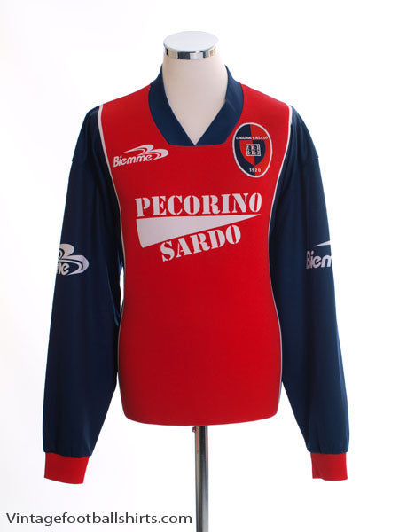 1999-00 Cagliari Training Shirt L/S XL Training Shirt