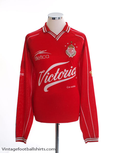 1999-00 Deportivo Toluca Home Shirt L/S XL Football Shirt