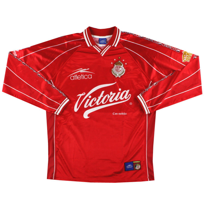 1999-00 Deportivo Toluca Home Shirt L/S XL Football Shirt