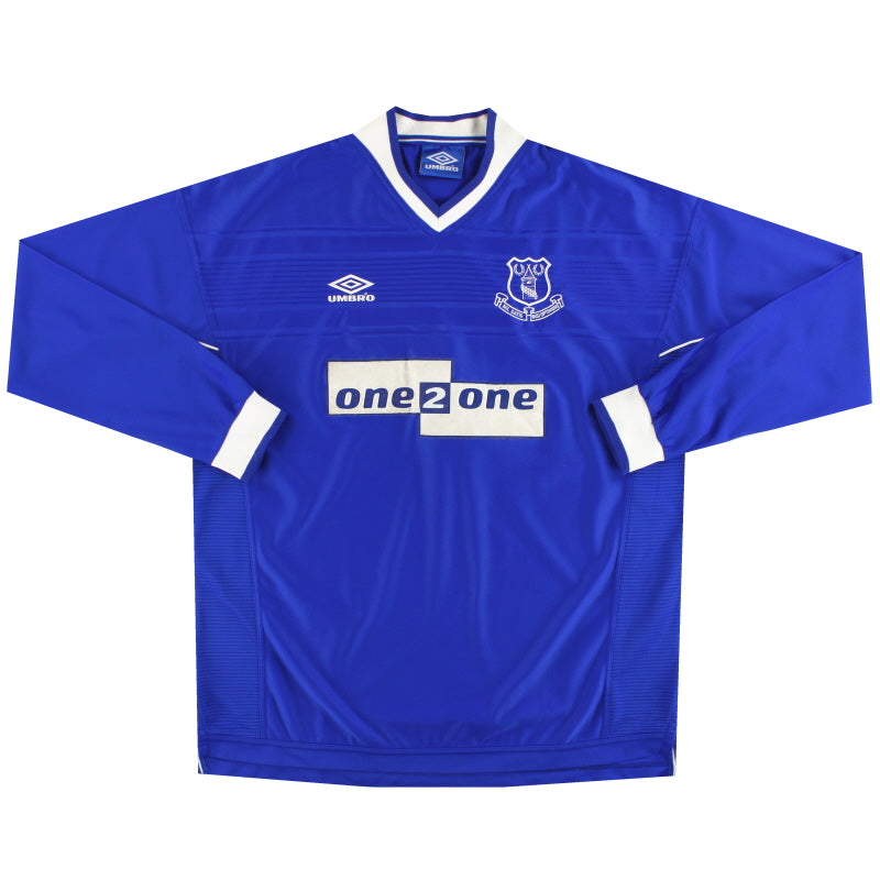 1999-00 Everton Umbro Home Shirt L/S XXL Football Shirt