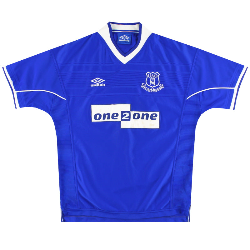 1999-00 Everton Umbro Home Shirt Y Football Shirt