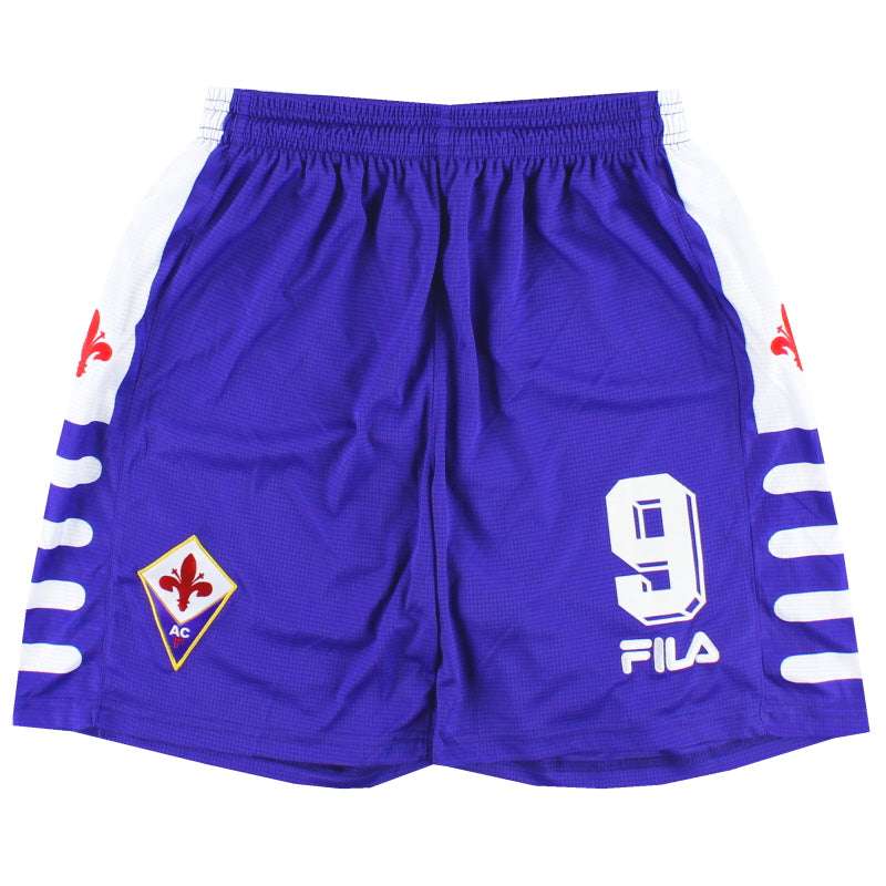 1998-99 Fiorentina Fila Home Shorts #9 M Football Shorts