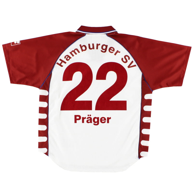 1999-00 Hamburg Home Shirt Prager #22 S Football Shirt