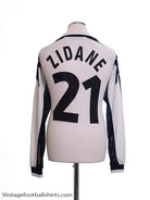 1999-00 Juventus Away Shirt Zidane #21 L/S L Football Shirt