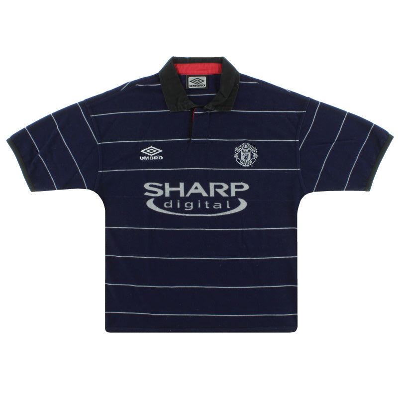 1999-00 Manchester United Umbro Away Shirt M.Boys Football Shirt