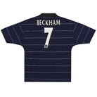 1999-00 Manchester United Umbro Away Shirt Beckham #7 M Football Shirt