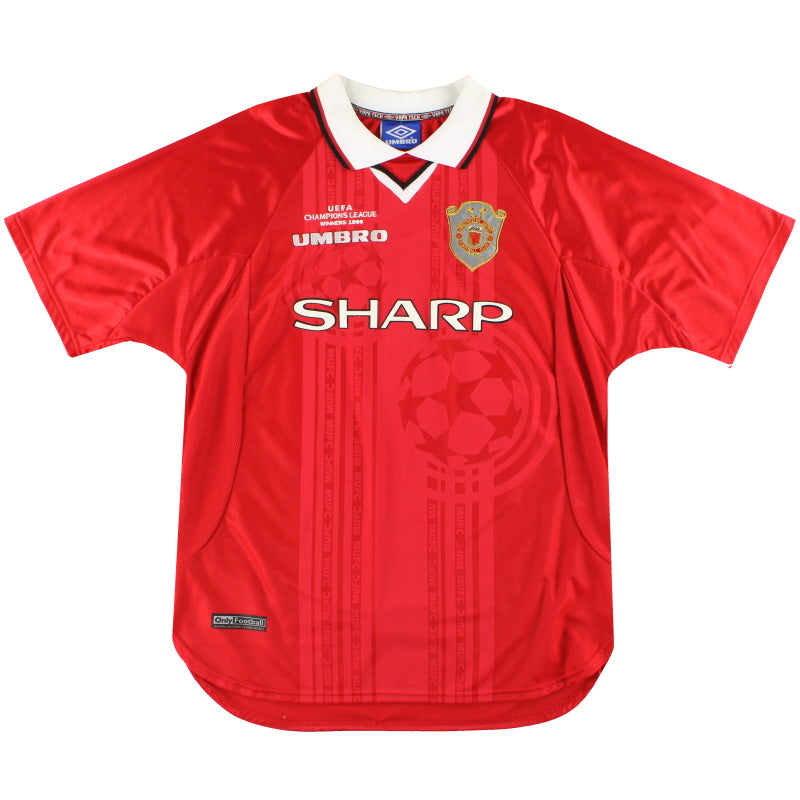 1999-00 Manchester United Umbro 'CL Winners' Shirt XL Football Shirt