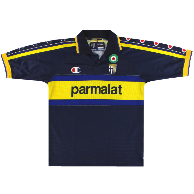 1999-00 Parma Champion Away Shirt *Mint* M Football Shirt