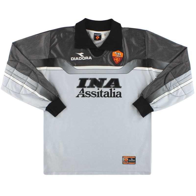 1999-00 Roma Diadora Goalkeeper Shirt M Football Shirt