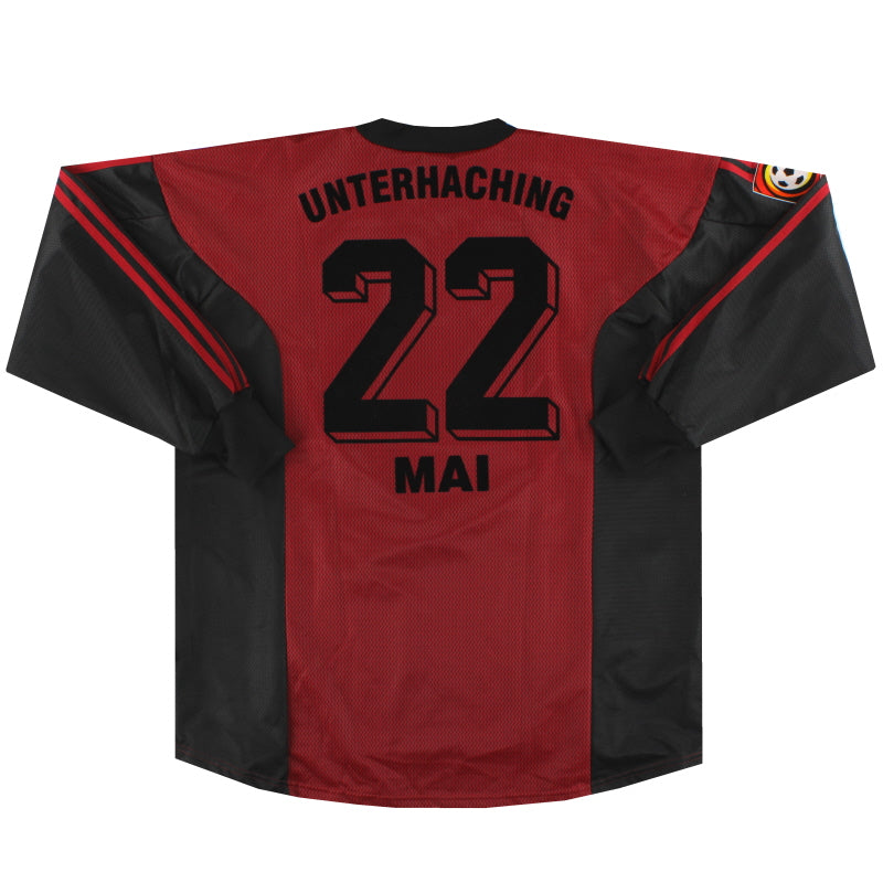 1999-00 Unterhaching adidas Player Issue Gk Shirt Mai #22 XXL Goalkeeper Shirt