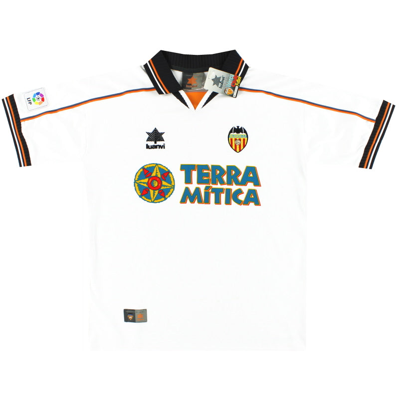 1999-00 Valencia Home Shirt *w/tags* L Football Shirt