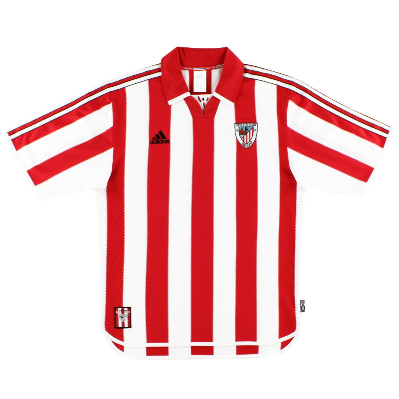 1999-01 Athletic Bilbao adidas Home Shirt M Football Shirt