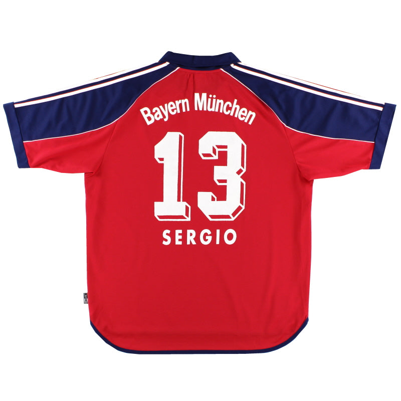 1999-01 Bayern Munich Home Shirt Sergio #13 XL Football Shirt