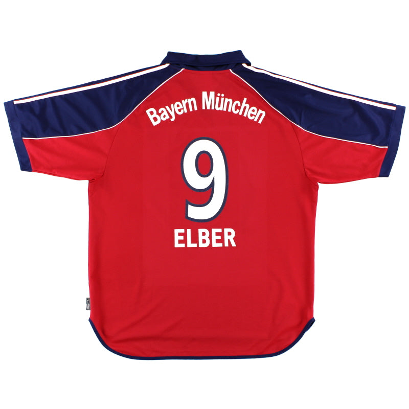 1999-01 Bayern Munich Home Shirt Elber #9 Y Football Shirt