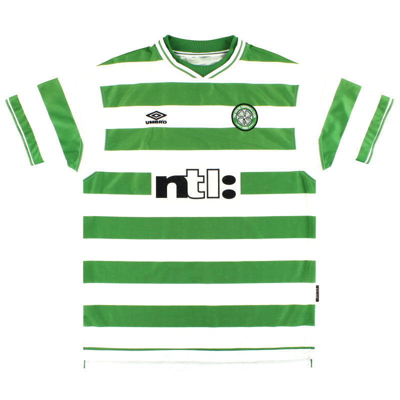 1999-01 Celtic Umbro Home Shirt XL Football Shirt