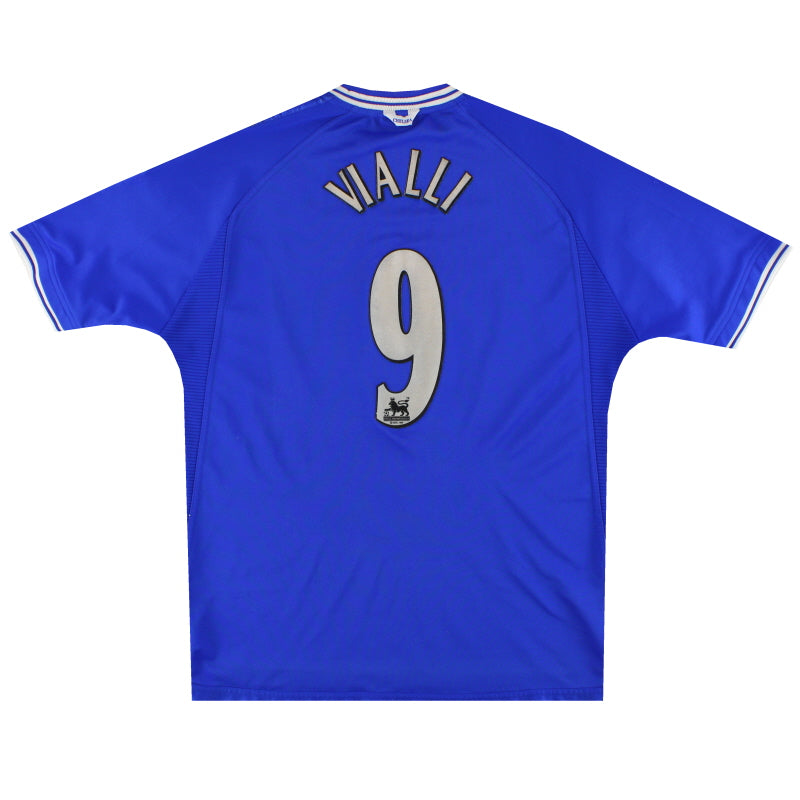 1999-01 Chelsea Umbro Home Shirt Vialli #9 XL Football Shirt