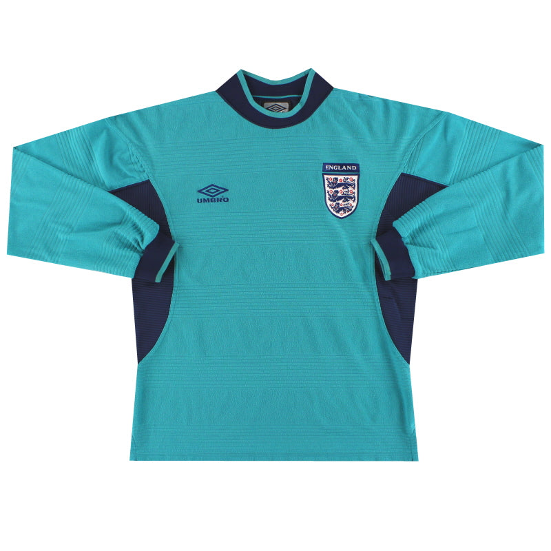 1999-01 England Umbro Goalkeeper Shirt Y Football Shirt