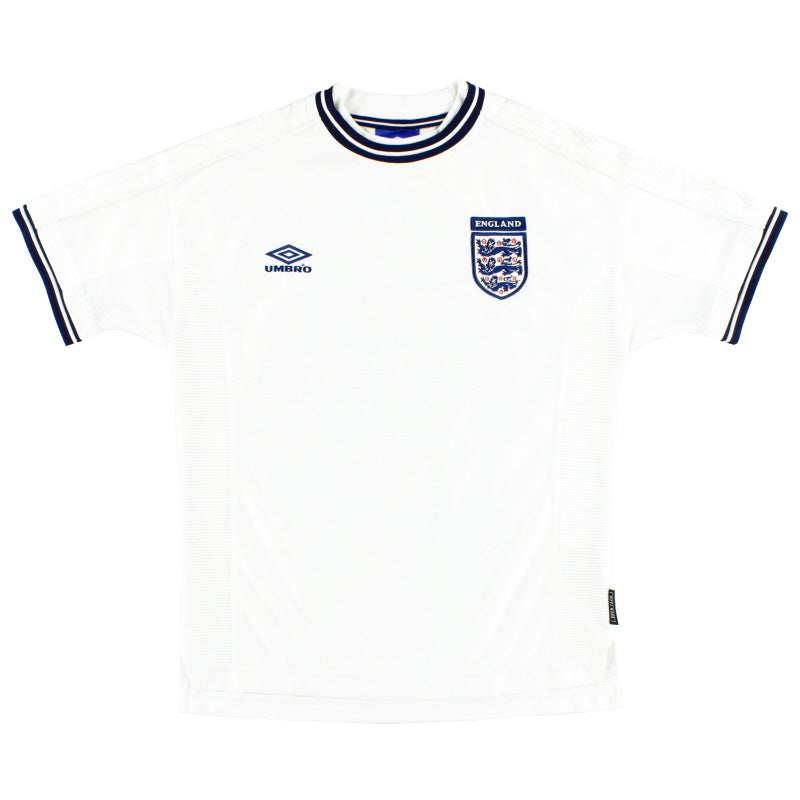 1999-01 England Umbro Home Shirt Y Football Shirt