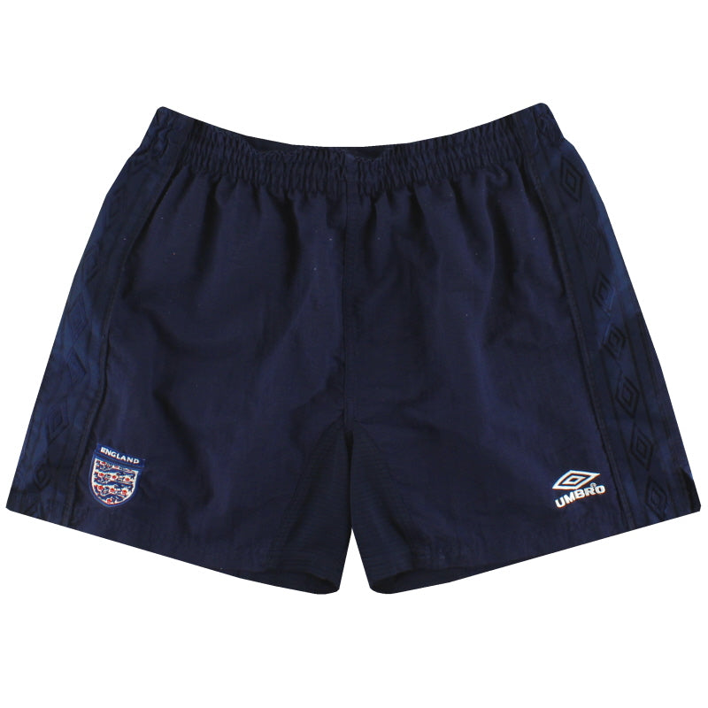 1999 01 England Umbro Home Shorts Y Vintage Football Shirts