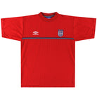 1999-01 England Umbro Training Shirt L Training Shirt