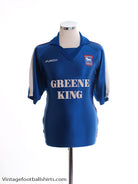 1999-01 Ipswich Home Shirt M Football Shirt