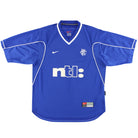 1999-01 Rangers Nike Home Shirt XL Football Shirt