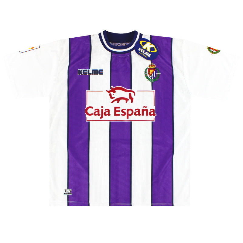 1999-01 Real Valladolid Kelme Home Shirt *w/tags* M Football Shirt