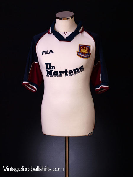 1999-01 West Ham Away Shirt S Football Shirt