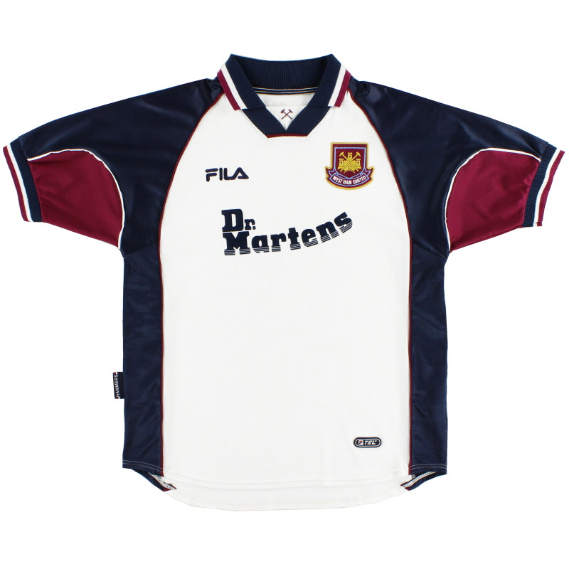 1999-01 West Ham Fila Away Shirt M Football Shirt