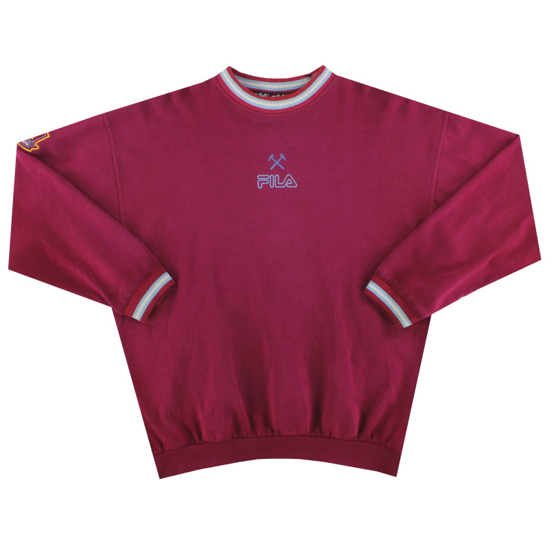 1999-01 West Ham Fila Sweatshirt L Sweatshirt