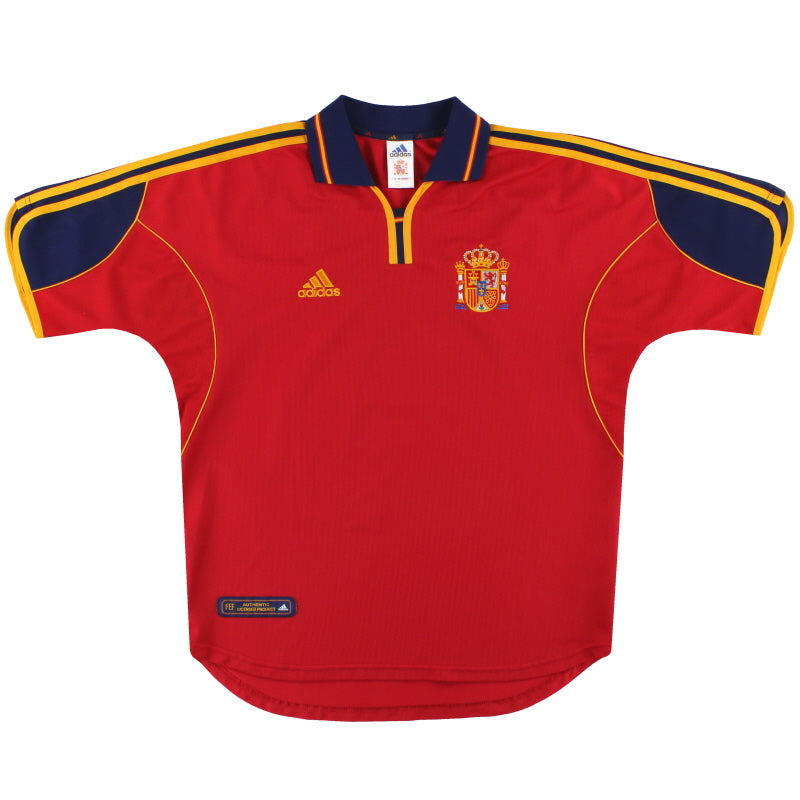 1999-02 Spain adidas Home Shirt L Football Shirt