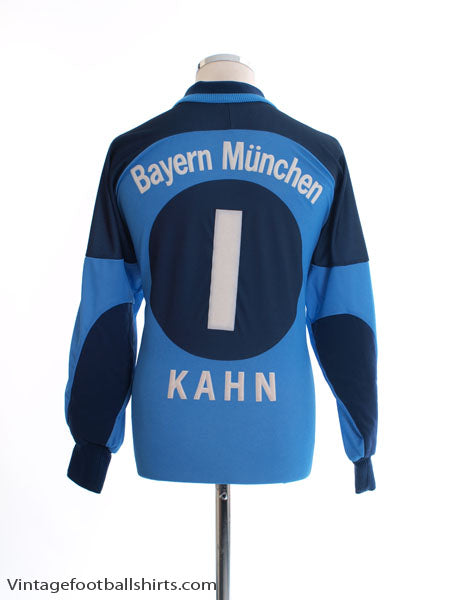 2000-01 Bayern Munich Goalkeeper Shirt Kahn #1 M Football Shirt