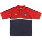 2000-01 England Umbro Polo Shirt L Polo Shirt