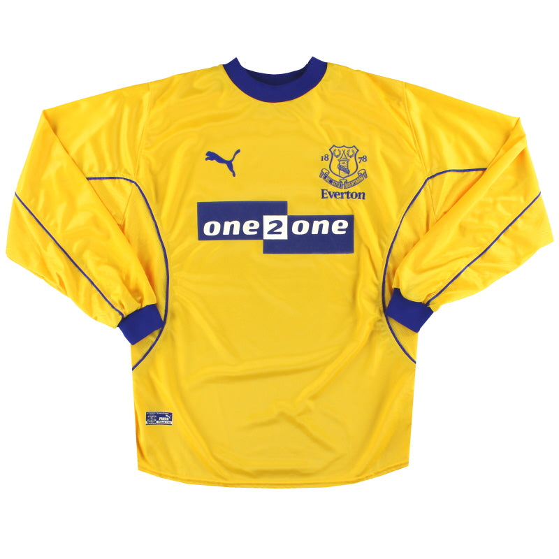 2000-01 Everton Puma Away Shirt L/S M Football Shirt