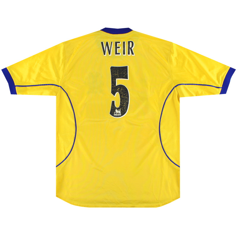 2000-01 Everton Puma Away Shirt Weir #5 L Football Shirt