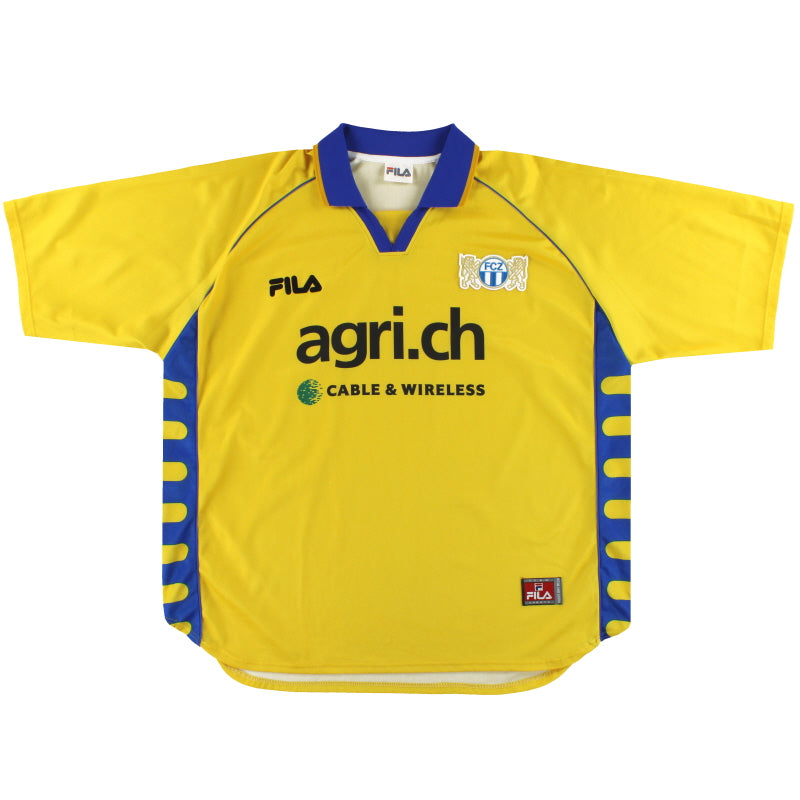 2000-01 FC Zurich Fila Away Shirt XL Football Shirt