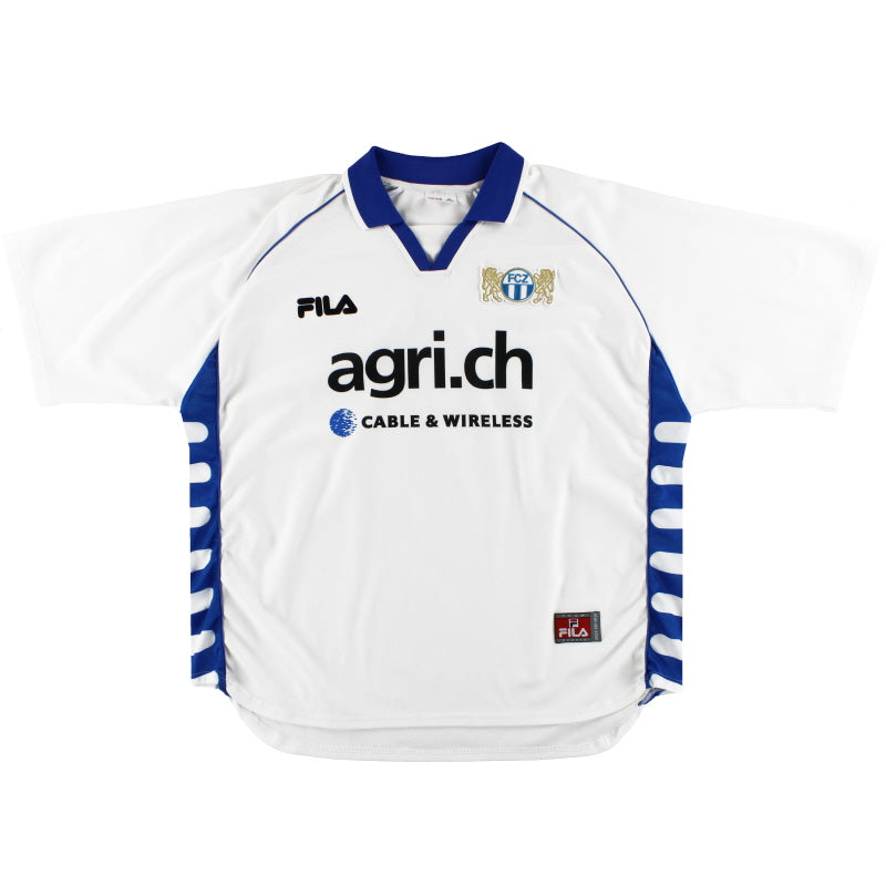 2000-01 FC Zurich Fila Home Shirt XL Football Shirt