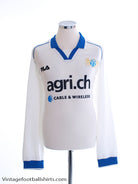 2000-01 FC Zurich Home Shirt L/S XXL Football Shirt