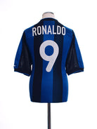 2000-01 Inter Milan Home Shirt Ronaldo #9 M Football Shirt