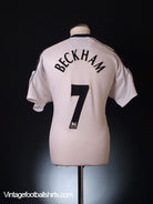 2000-01 Manchester United Away Shirt Beckham #7 L Football Shirt