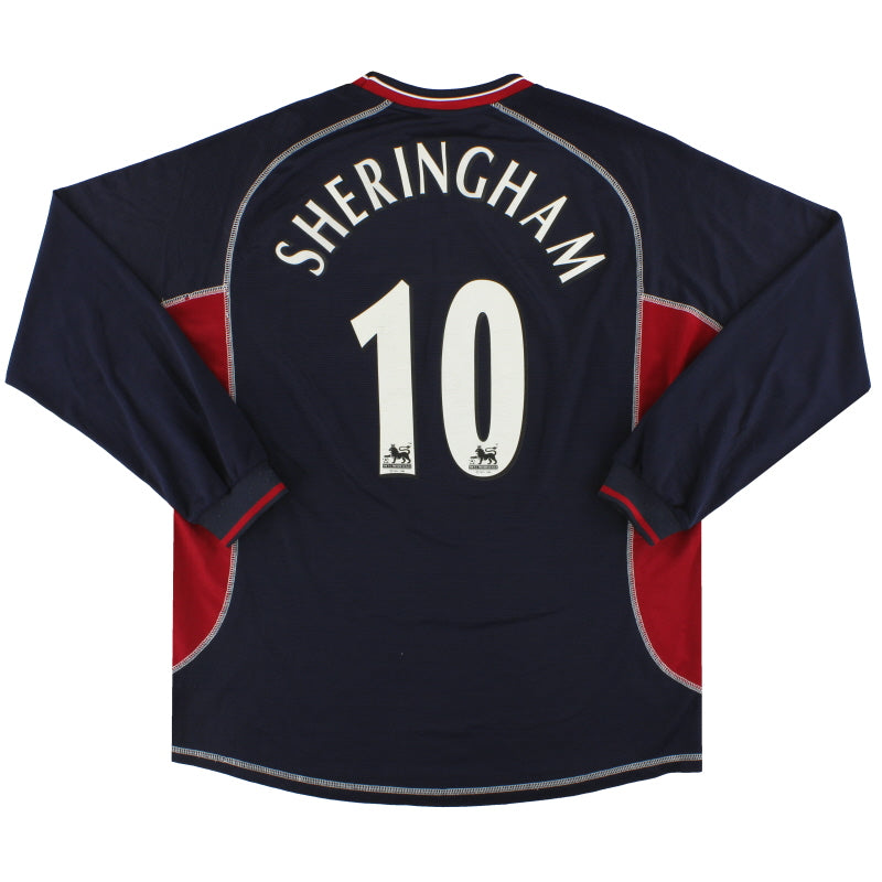 2000-01 Manchester United Umbro Third Shirt Sheringham #10 L/S XXL Football Shirt