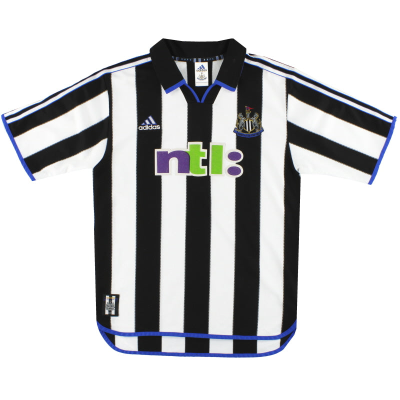 2000-01 Newcastle United adidas Home Shirt L Football Shirt