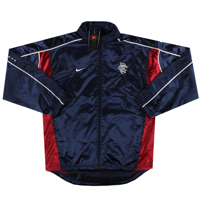 2000-01 Rangers Nike Hooded Rain Jacket *w/tags* M Jacket